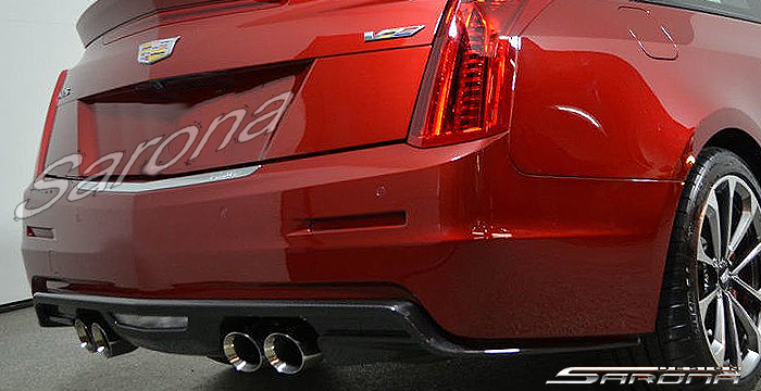 Custom Cadillac ATS  Coupe Rear Lip/Diffuser (2014 - 2018) - $980.00 (Part #CD-003-RA)